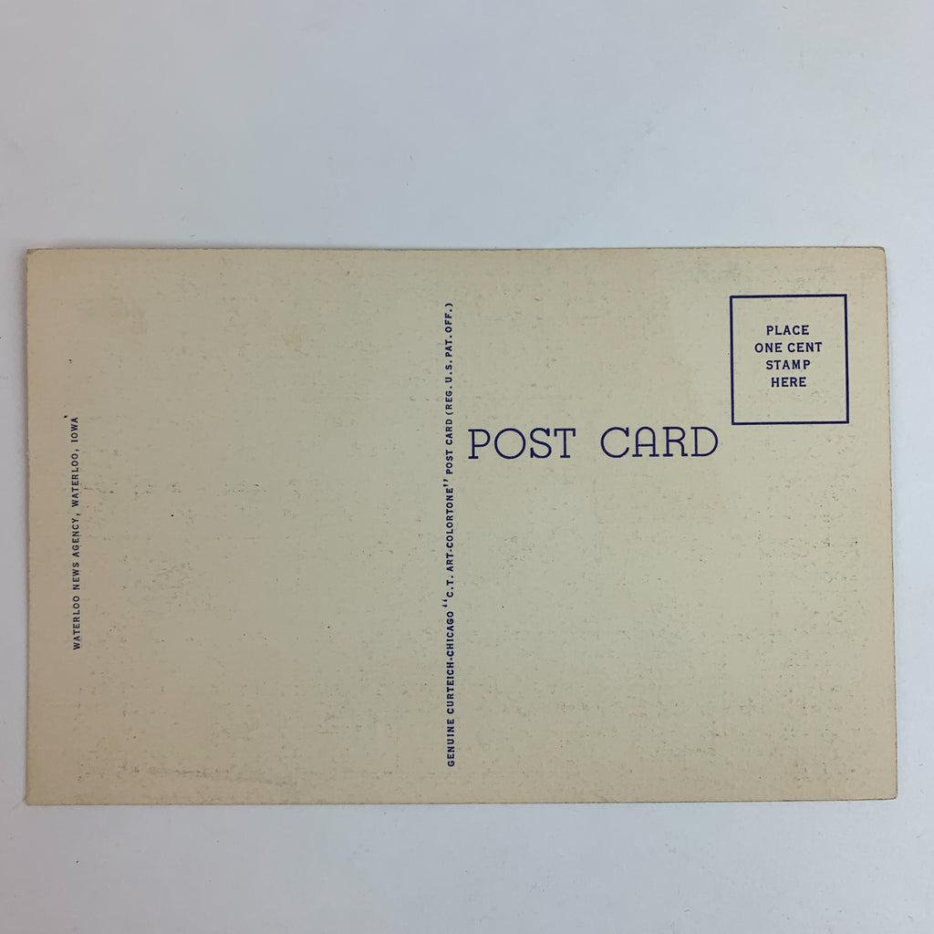 Scenic View Campus Iowa State Teachers College Cedar Falls Postcard