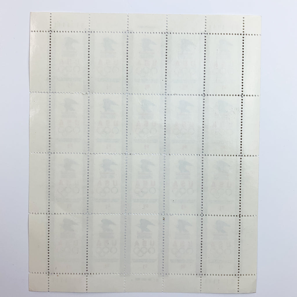 1991 USA $1 Olympic Stamps 20 Stamps