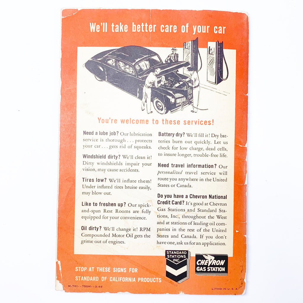 1948 Standard Oil Company of California Batter Up Baseball Book