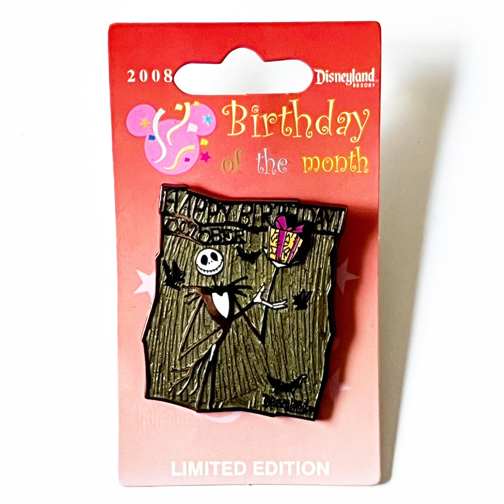 Disney DLR NBC Birthday of the Month 2008 October Jack Skellington LE Pin