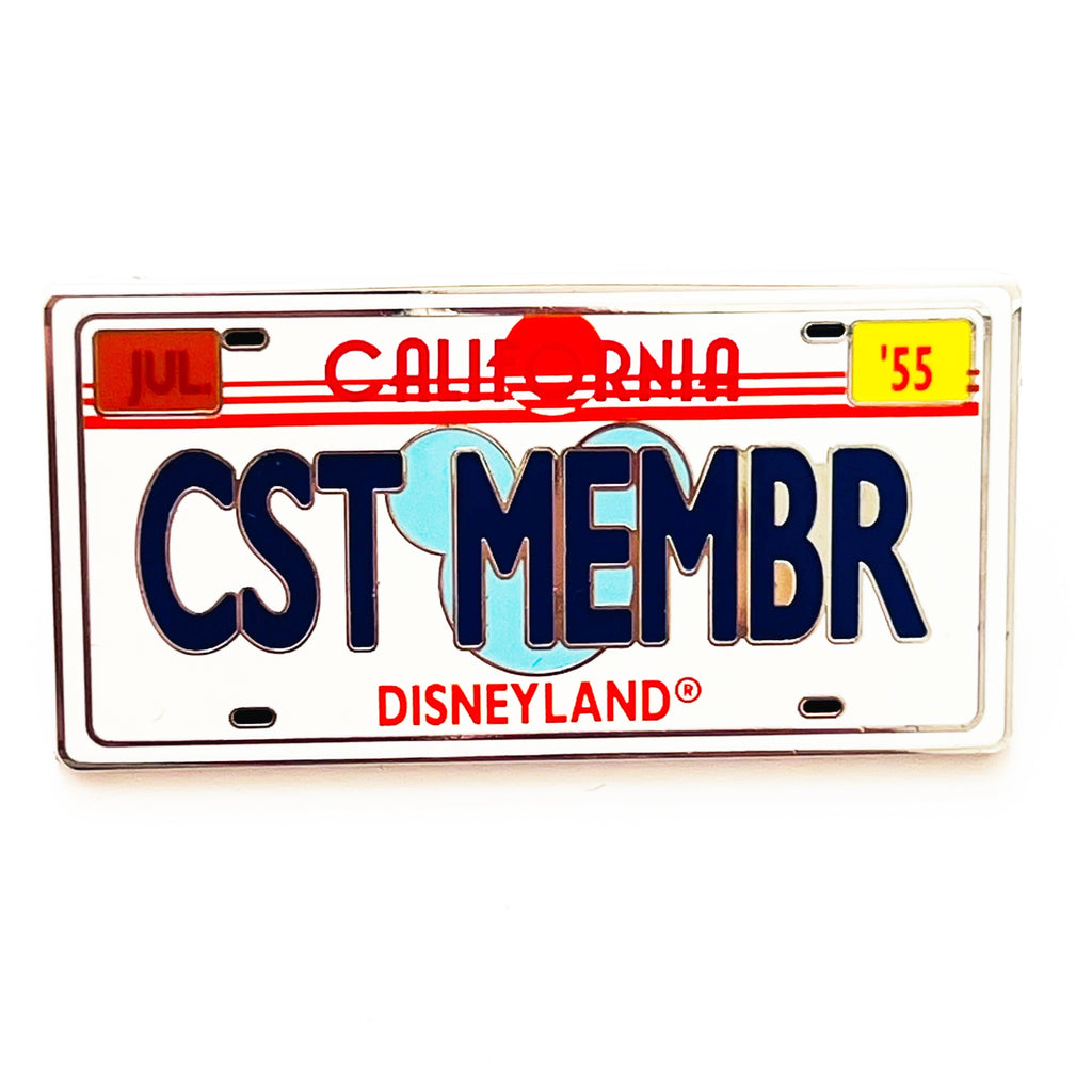 Disney Disneyland Cast Member License Plate 2010 First Release Pin