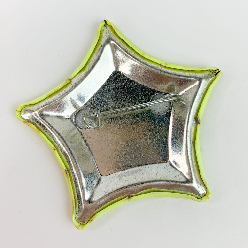 Texas Pride! Lone Star Steakhouse & Saloon Neon Yellow Pinback Button