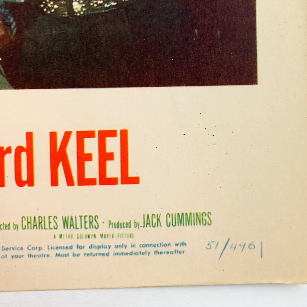 Texas Carnival 1951 MGM Musicals Esther Williams Red Skelton Lobby Card #6