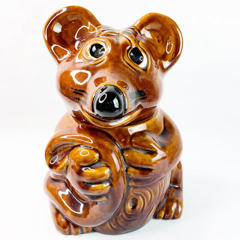 Vintage Mouse Rat Ceramic Cookie Jar