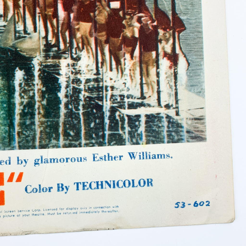 1953 MGM Easy To Love Esther Williams Technicolor Movie Lobby Card