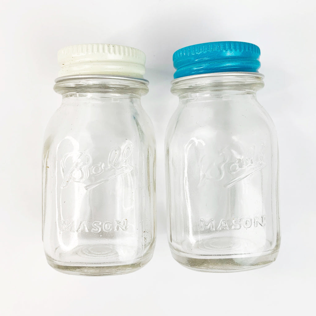 Vintage BALL Mason Jars Miniature Salt & Pepper