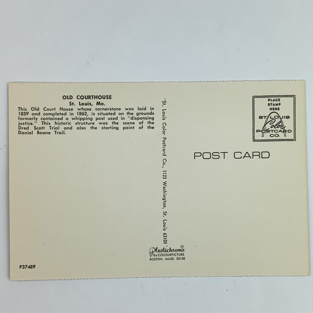 Old Court House View St. Louis Missouri MO Postcard