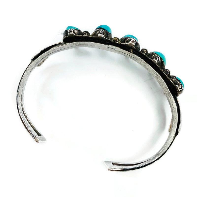 Vintage Sterling Silver Turquoise Cuff Bracelet