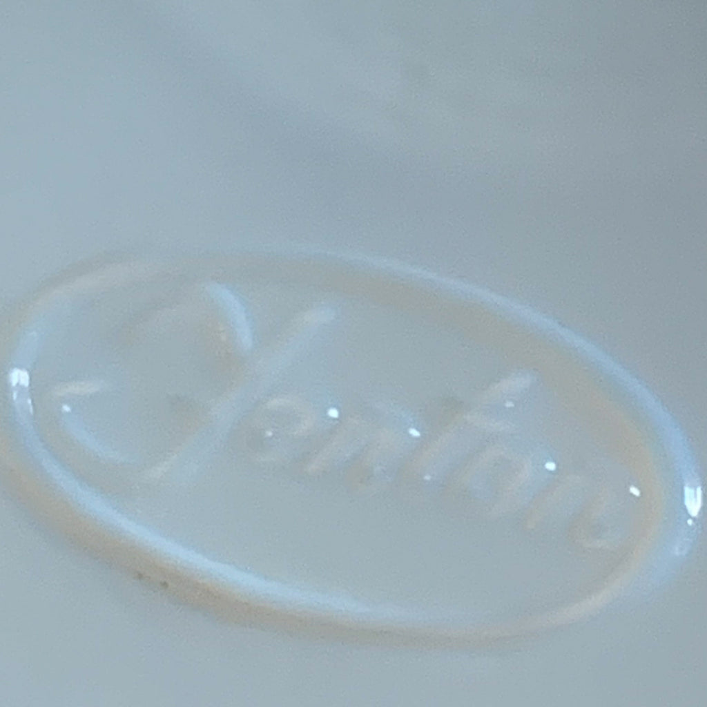 Vintage Fenton Milk Glass Ruffed Edge Candy Bowl Dish