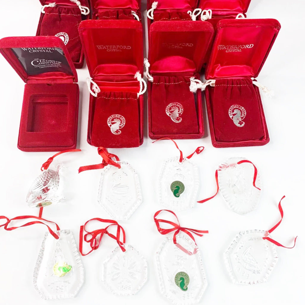 Waterford Crystal Ornaments 12 Days of Christmas