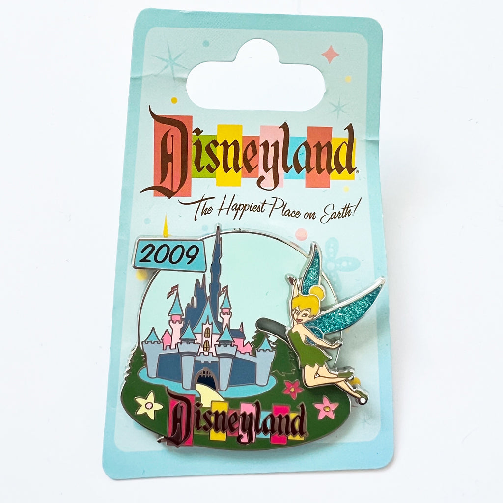 Disney Tinker Bell Sleeping Beauty Castle Sliding Disneyland Pin