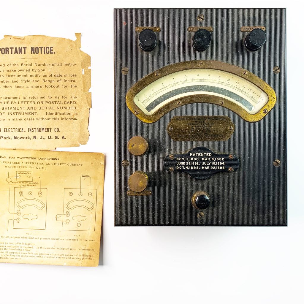 Antique Weston Portable Wattmeter
