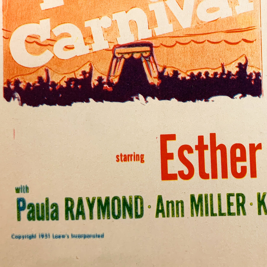 Texas Carnival 1951 MGM Musicals Esther Williams Red Skelton Lobby Card #7