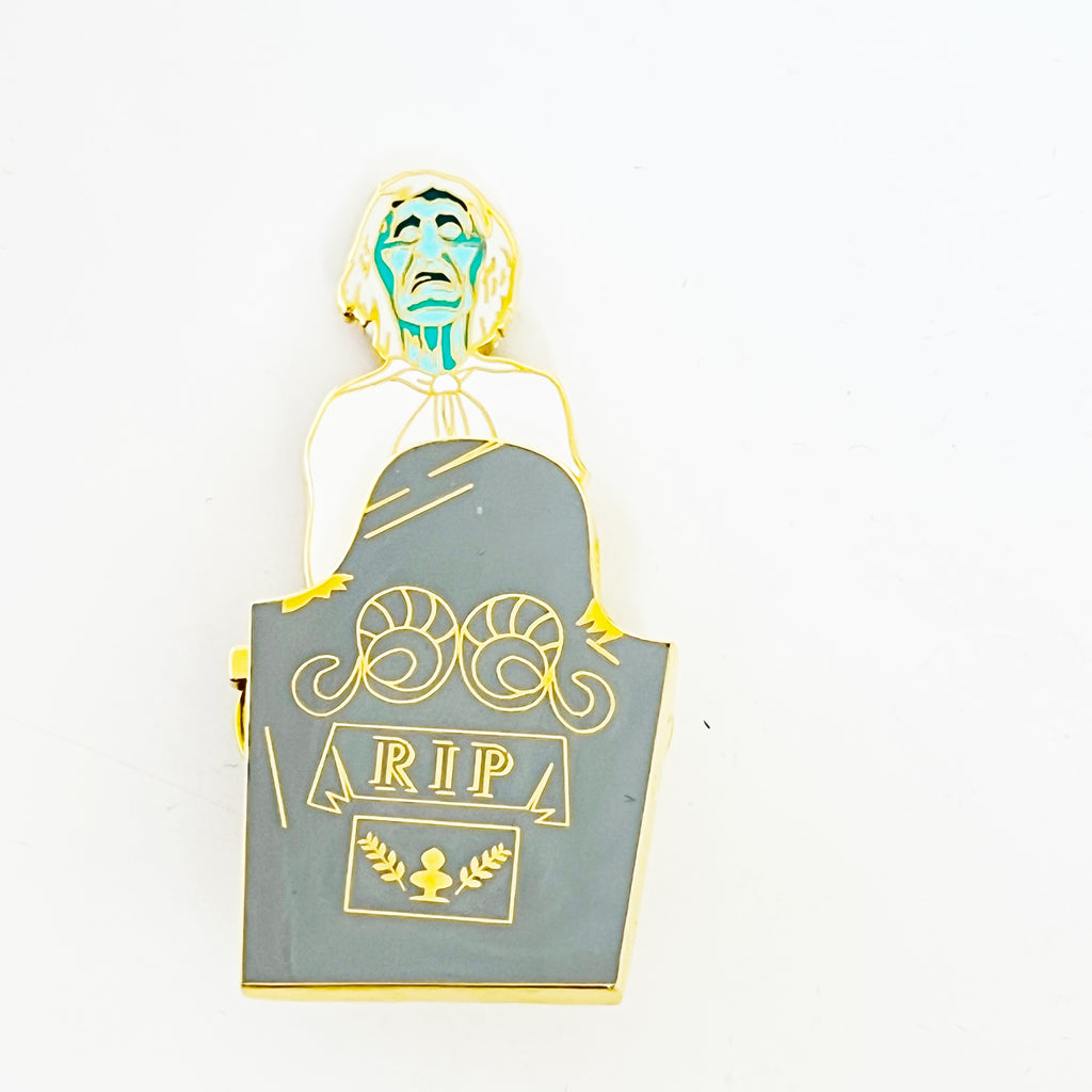 Disney Haunted Mansion Tombstone Cast Member Exclusive Slider Limited Edition 3000 Pin