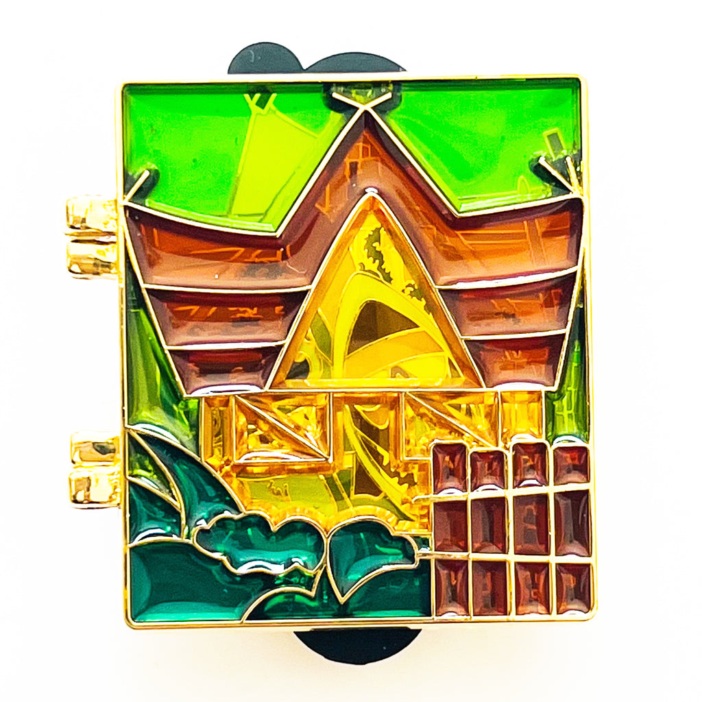 Disney WDW Cast Attractions Pin Enchanted Tiki Room Stitch Stained Glass LE 750 Pin