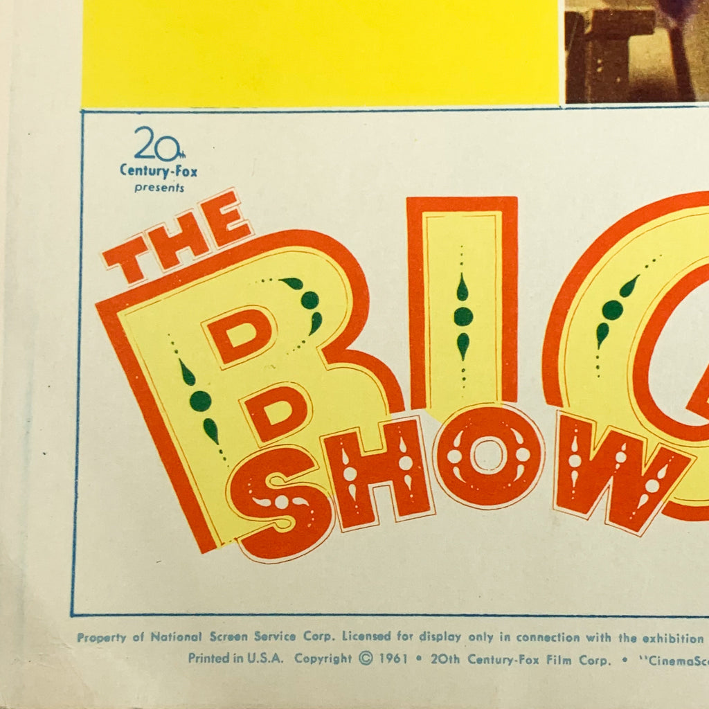 1961 The Big Show CinemaScope Esther Williams Cliff Robertson Movie Lobby Card