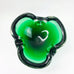 Vintage Murano Mid Century Green Glass Ashtray