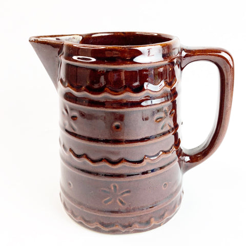 Vintage MAR-CREST Stoneware Glaze Pottery Pitcher