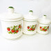 Vintage Sears Strawberry Canisters