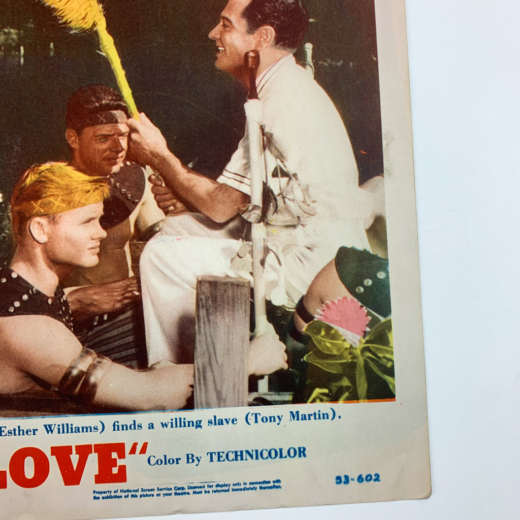 1953 MGM Easy To Love Esther Williams Tony Martin Technicolor Movie Lobby Card