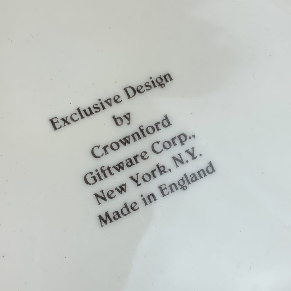 Vintage Crownford Giftware Rectangular Floral Design Teapot