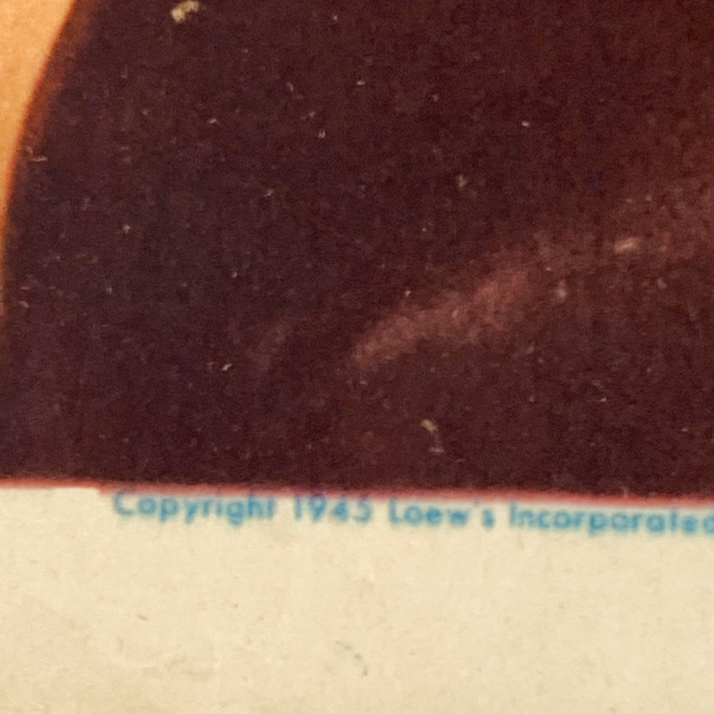 1945 MGM Technicolor Show Thrill of A Romance Esther Williams Movie Lobby Card