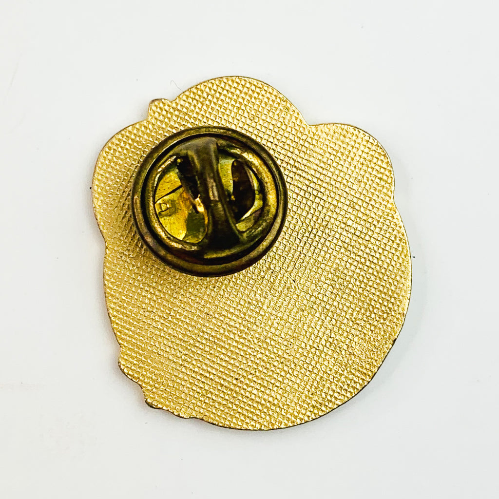 Halloween Pumpkin Hot Air Balloon Lapel Pin with Moon and Stars