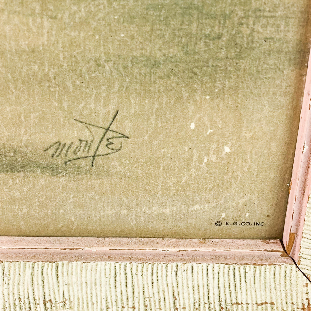 Vintage Ballerina Monte Signed E.G Co Print