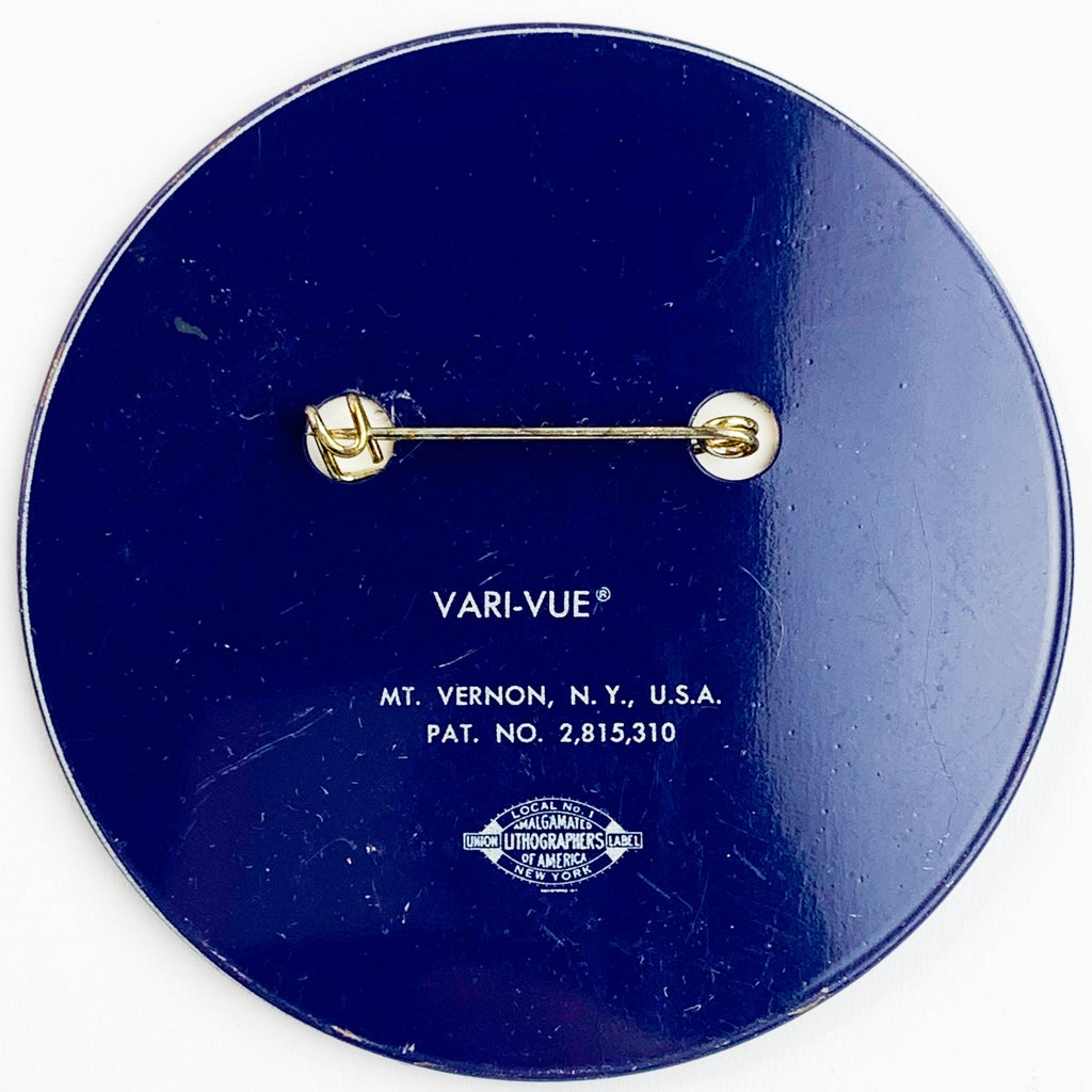 Vintage CLR Sprinter Vari-Vue Flicker Computer Advertising Pinback Button