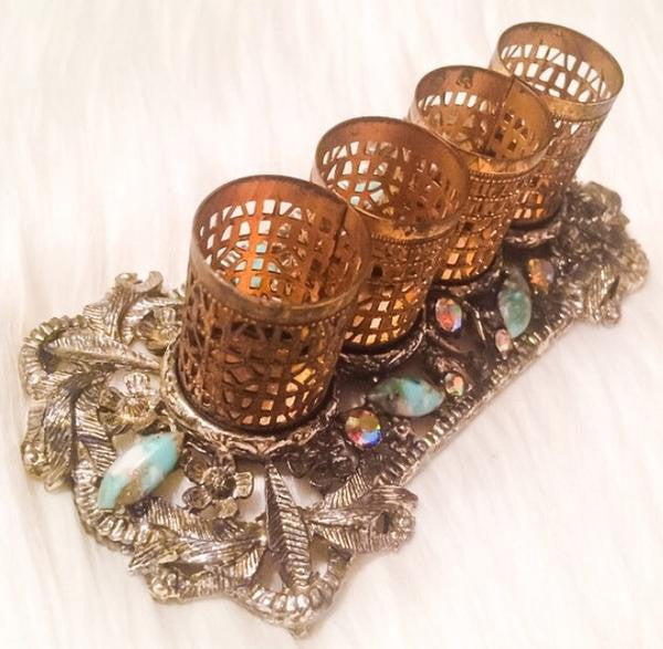 Vintage Filigree Lipstick Holder SF