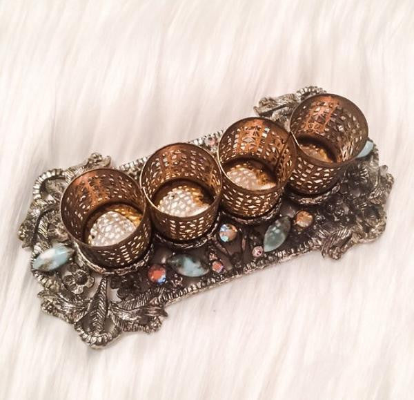 Vintage Filigree Lipstick Holder SF