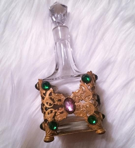 Vintage Perfume Bottle Antique Holder
