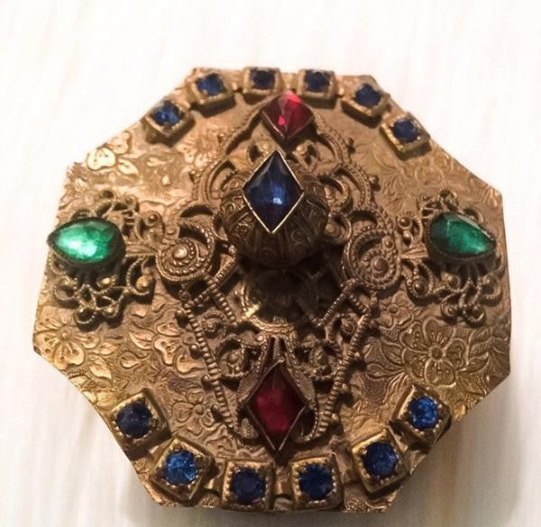Vintage Jeweled Trinket Box