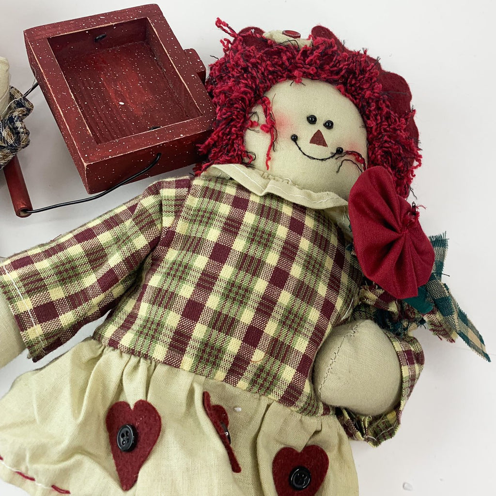 Sassy Woods Raggedy Ann 12” Doll Set