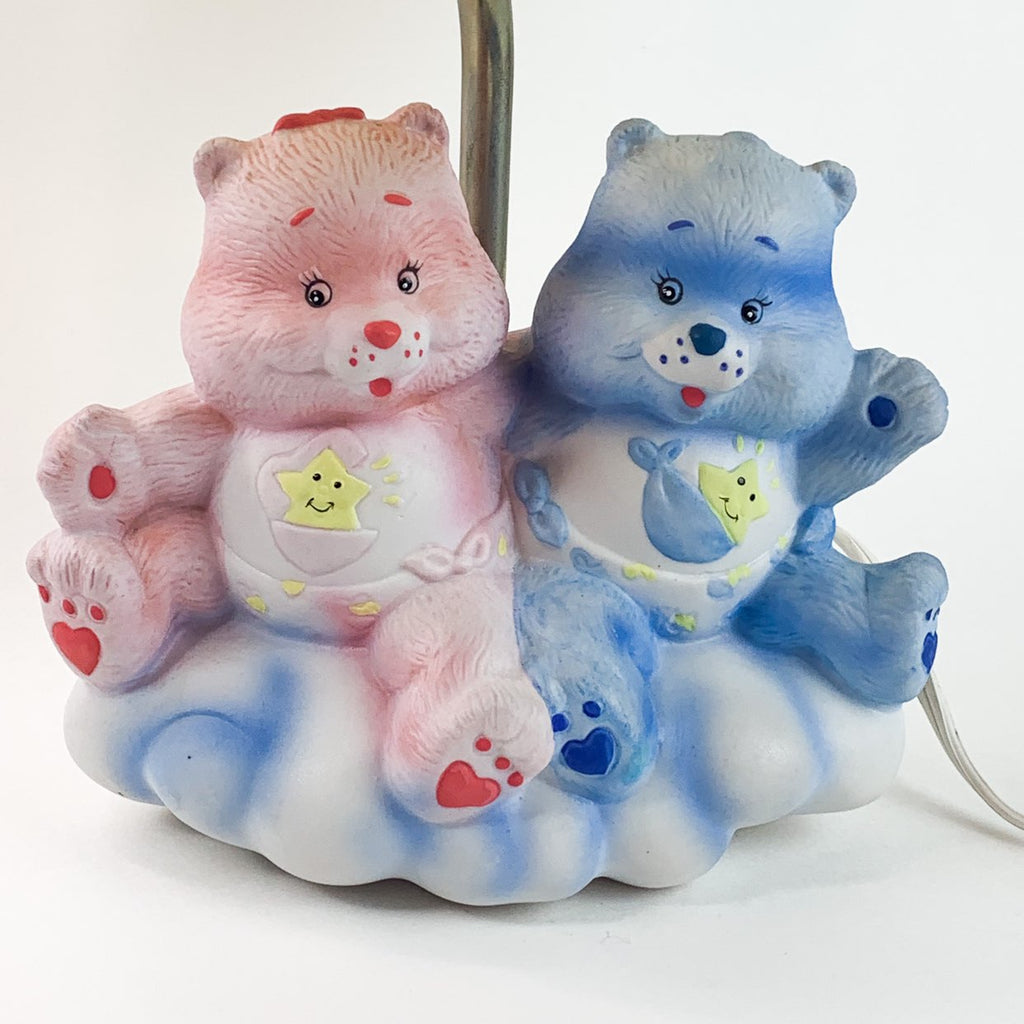 Vintage Care Bears Ceramic Lamp