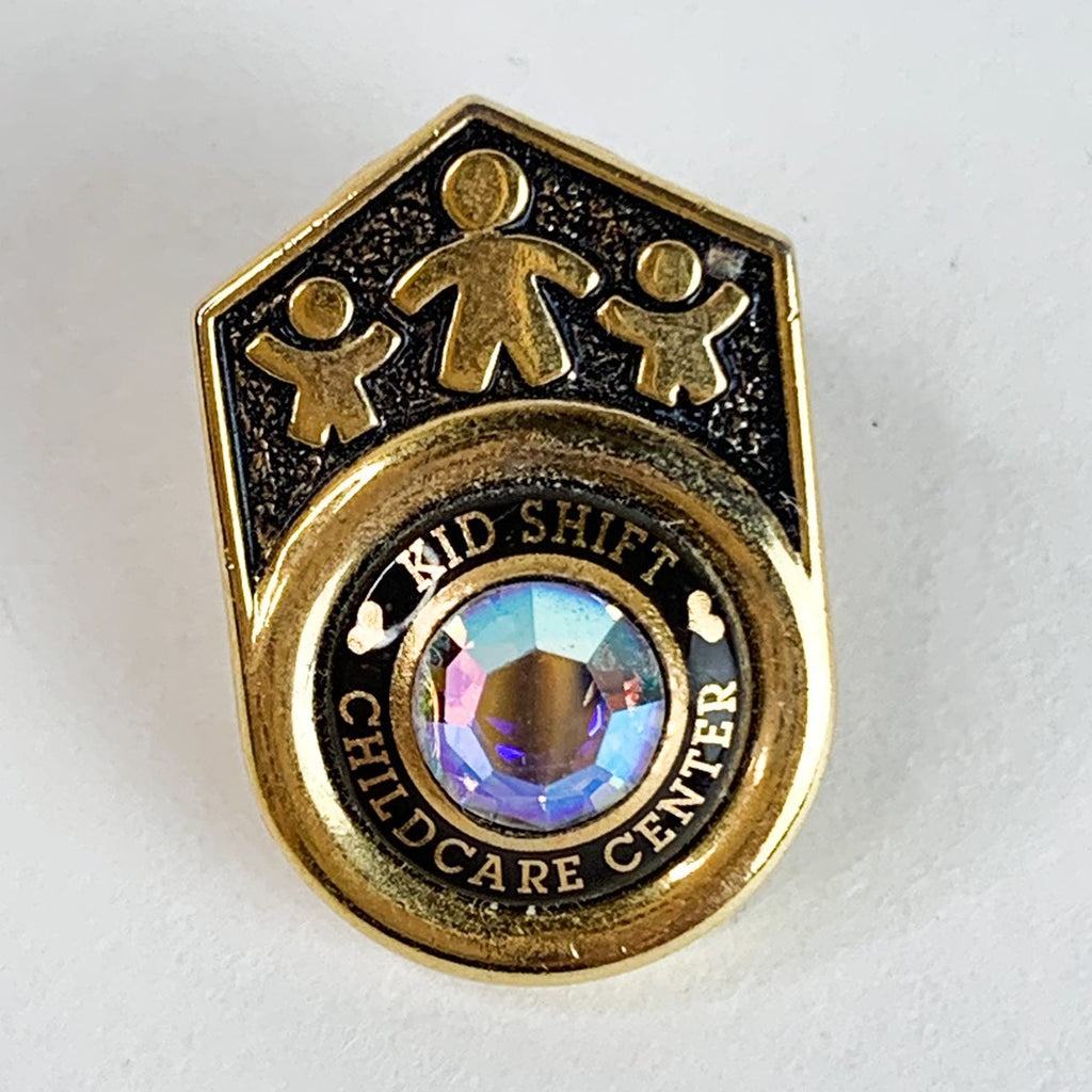 Vintage Kid Shift Childcare Center Lapel Pin