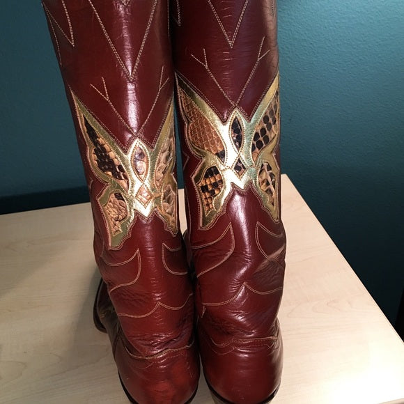 Vintage 1970's Justin Cowboy Boots