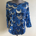 Vintage Sequin Moon Blouse Top