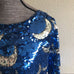 Vintage Sequin Moon Blouse Top