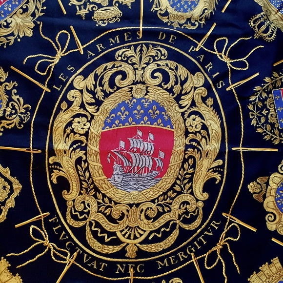 Hermes scarf | Les Armes de Paris Silk Carre