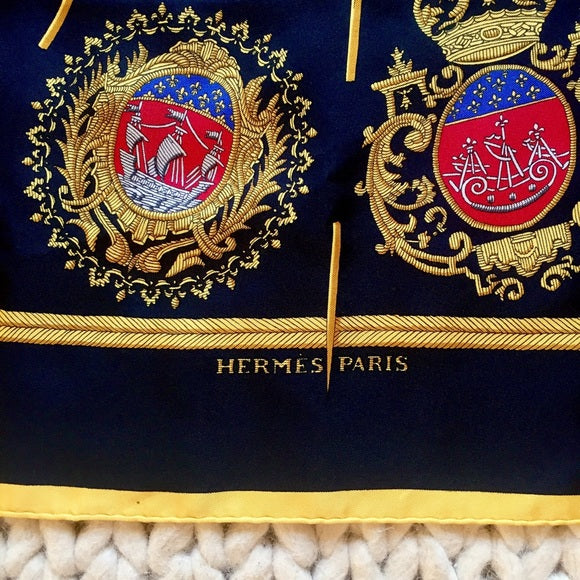 Hermes scarf | Les Armes de Paris Silk Carre