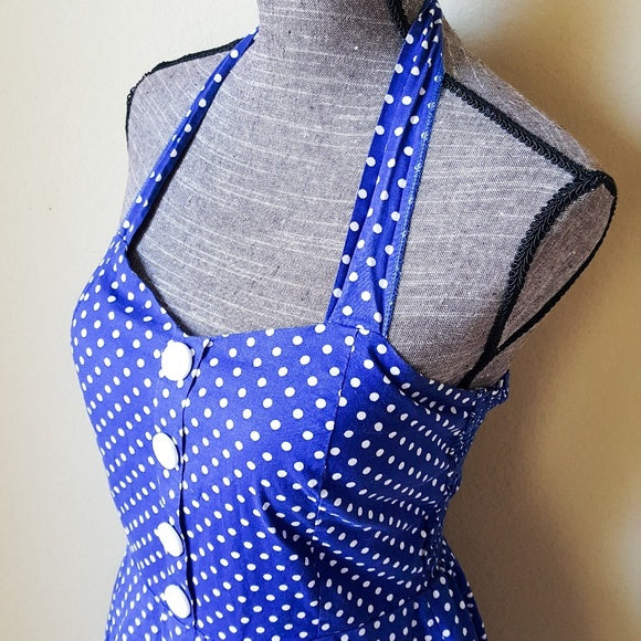 Sara U.S.A Vintage Retro Pin Up Halter Dress