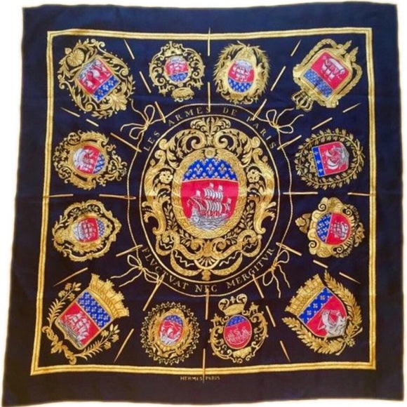 Hermes scarf | Les Armes de Paris Silk Carre