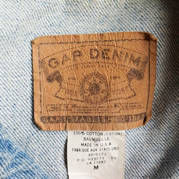 Vintage Gap Button Down Denim Jean Jacket