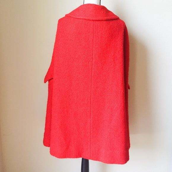 Vintage ILGWU Union Made Red Button Down Coat