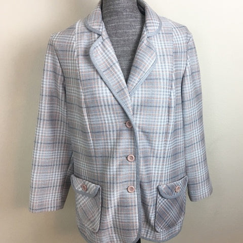 Vintage Marty Gutmacher Plaid Blazer Jacket