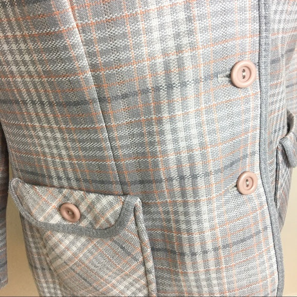 Vintage Marty Gutmacher Plaid Blazer Jacket