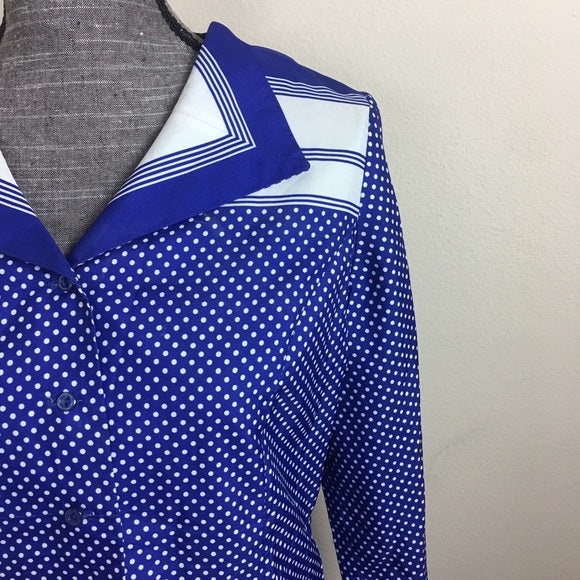 VTG Mendel of Dallas Polka Dot Collar Dress