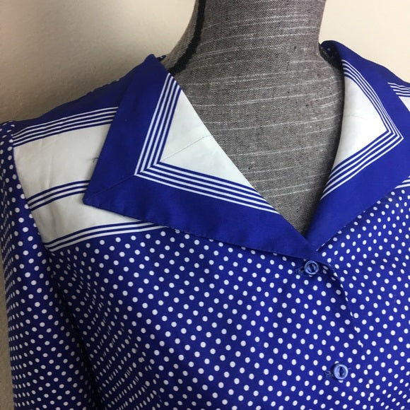 VTG Mendel of Dallas Polka Dot Collar Dress