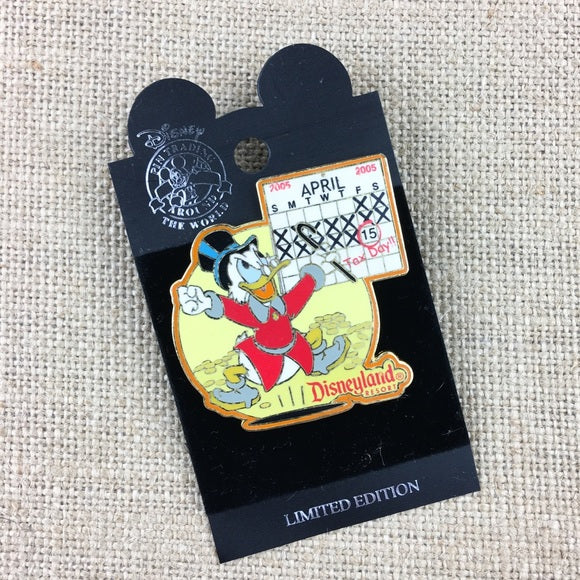 Disney Scrooge McDuck Tax Day 2005 April 15th Pin